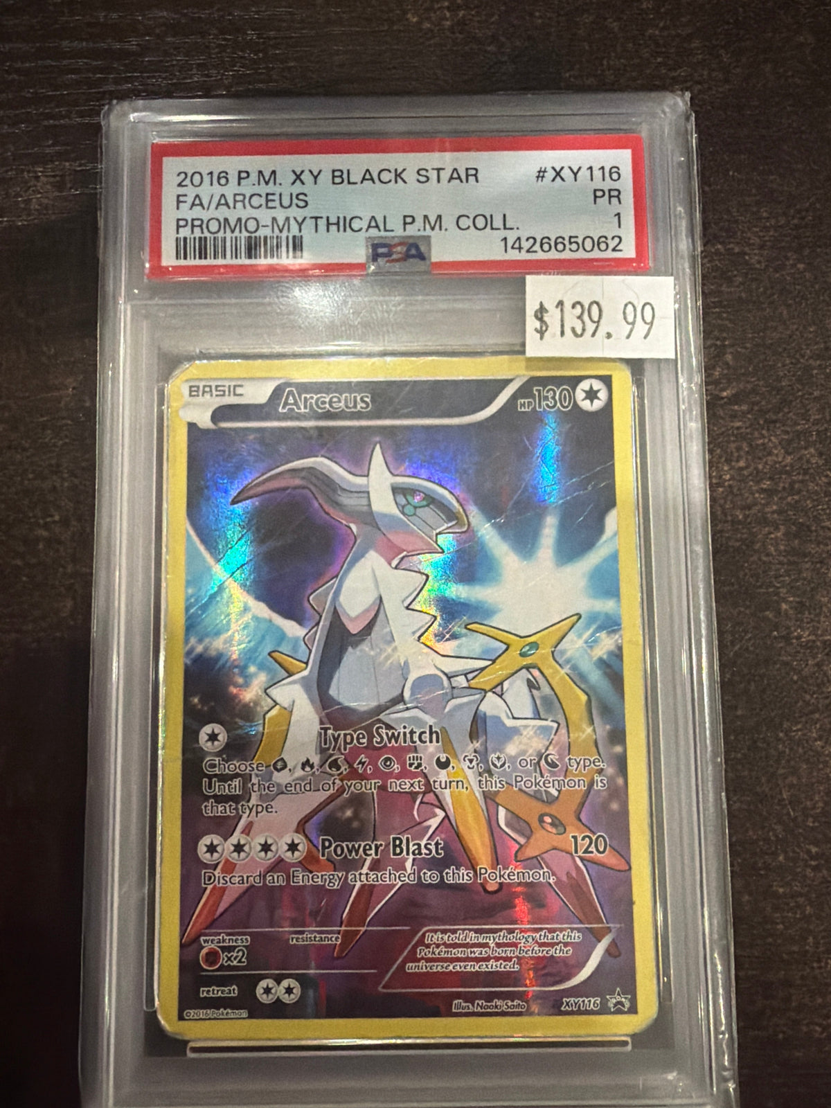 Pokemon PSA 1 Arceus XY116