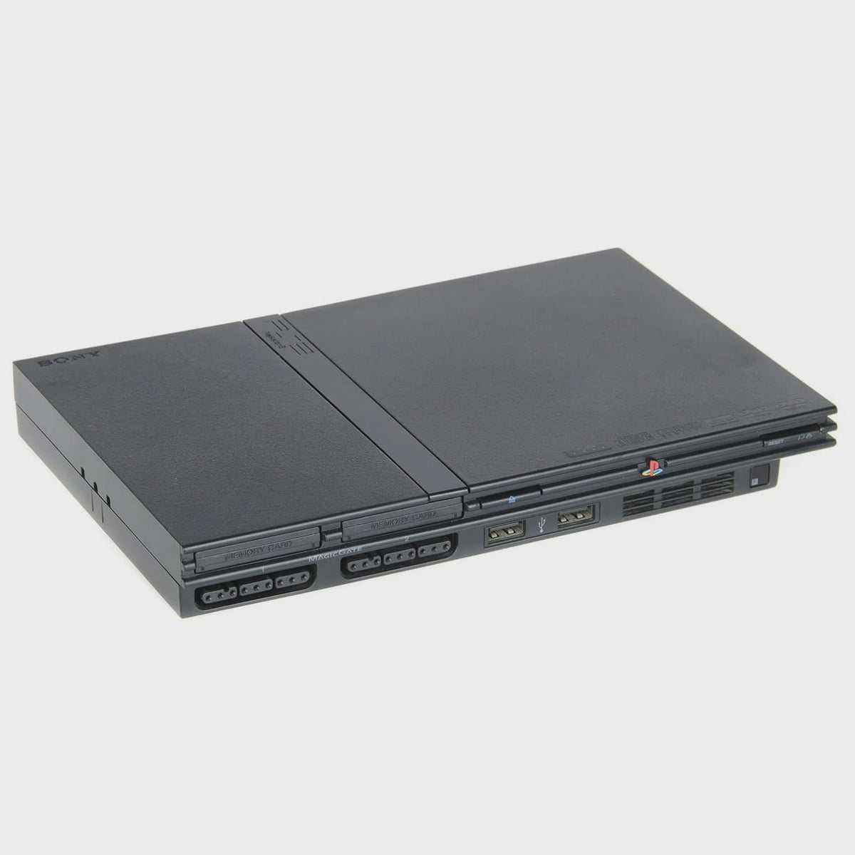 Playstation 2 Black Slim PS2 System Console with 3rd Party Controller