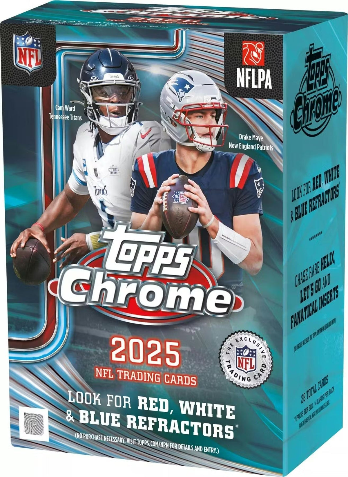 2025 Topps Chrome Football Blaster Box