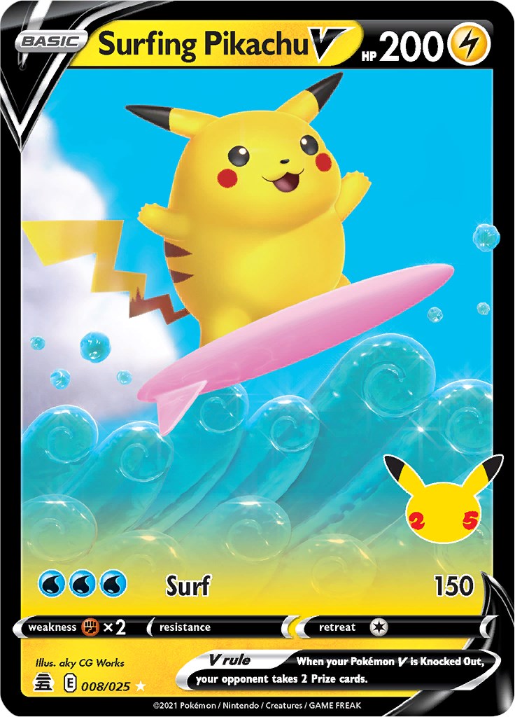 Surfing Pikachu V [CLB] - Grade 10