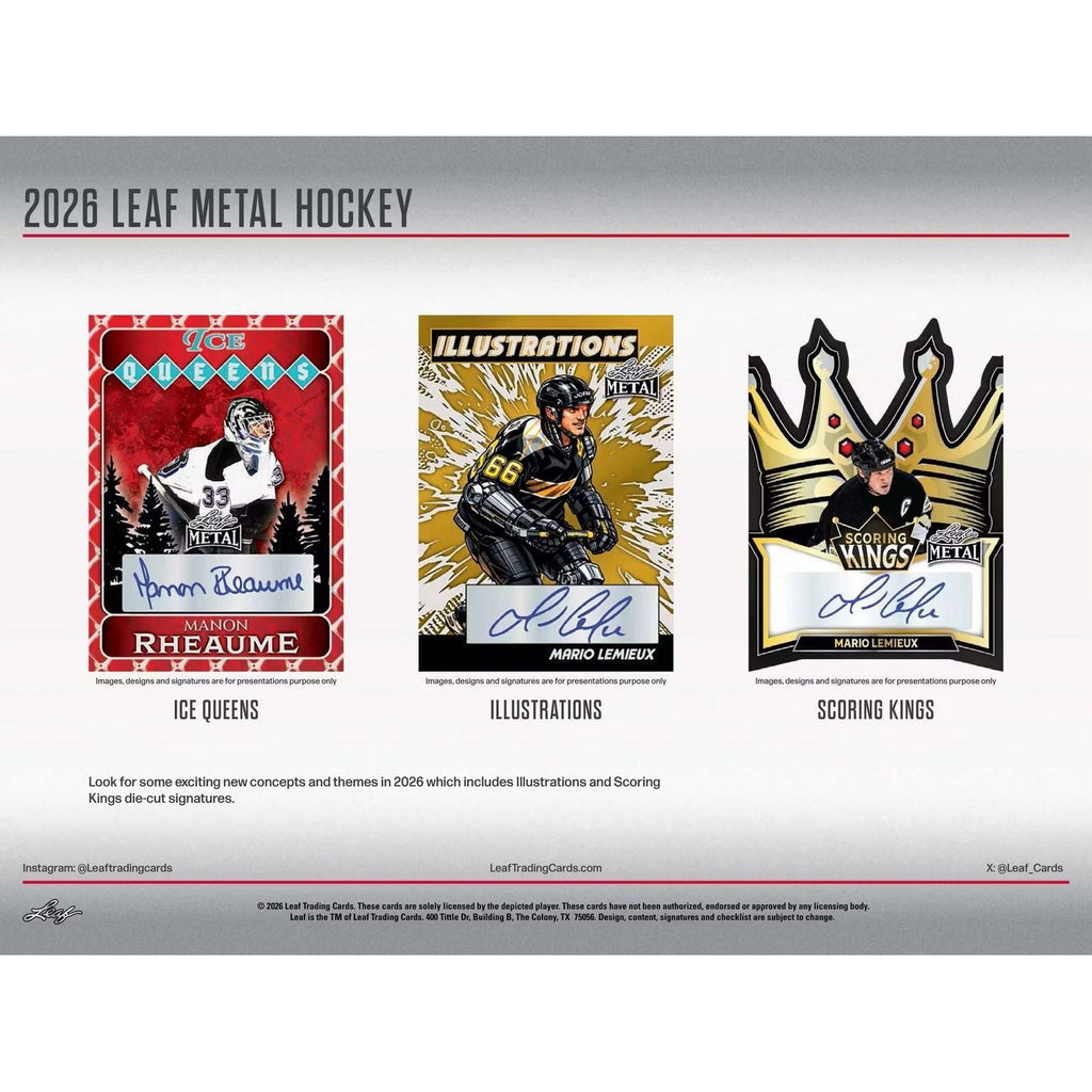 2026 Leaf Metal Hockey Hobby Box