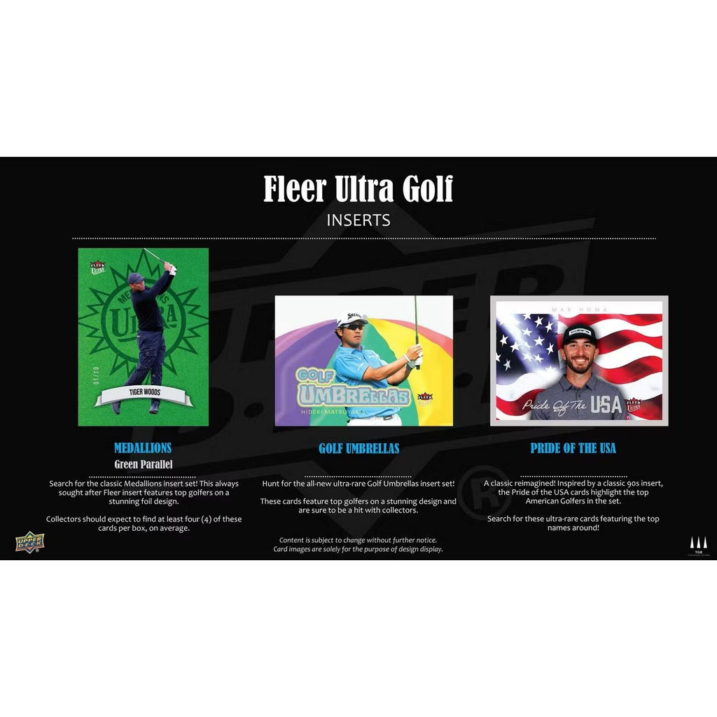 2026 Upper Deck Fleer Ultra Golf Hobby Box *Contact Us To Order*