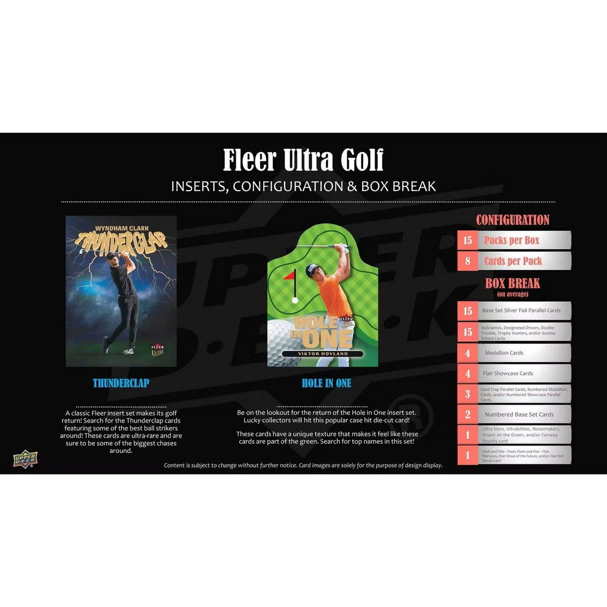 2026 Upper Deck Fleer Ultra Golf Hobby Box *Contact Us To Order*
