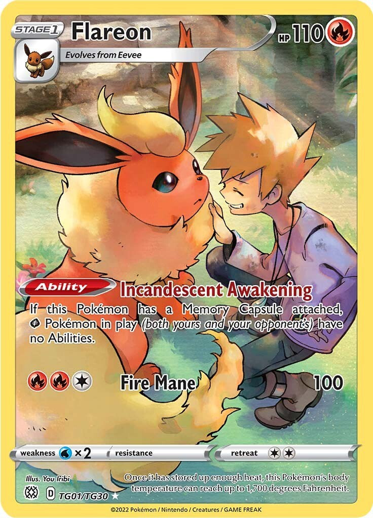 Flareon [SWSH09:TG] - Grade 10  CGC 10 PRISTINE