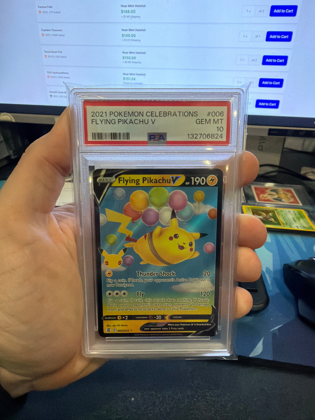 PSA 10 Flying Pikachu V - Pokemon Celebrations