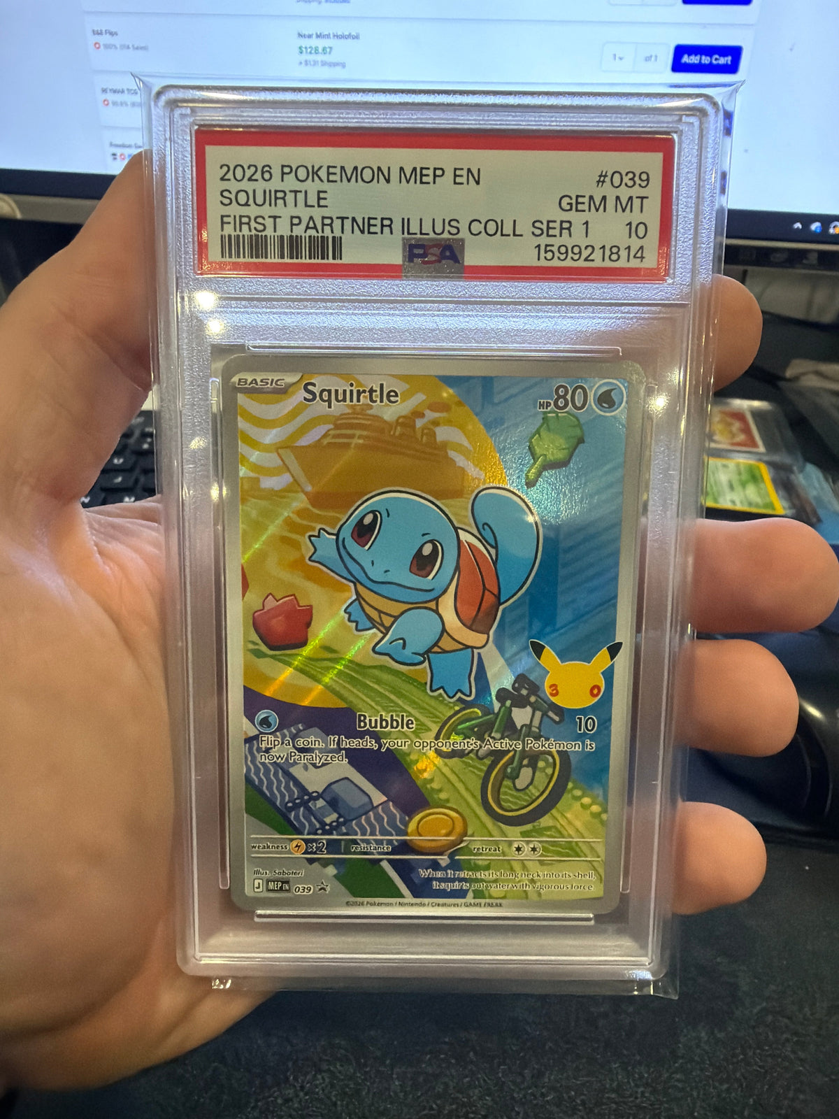 PSA 10: Squirtle - First Partner Collection Illustration Series 1