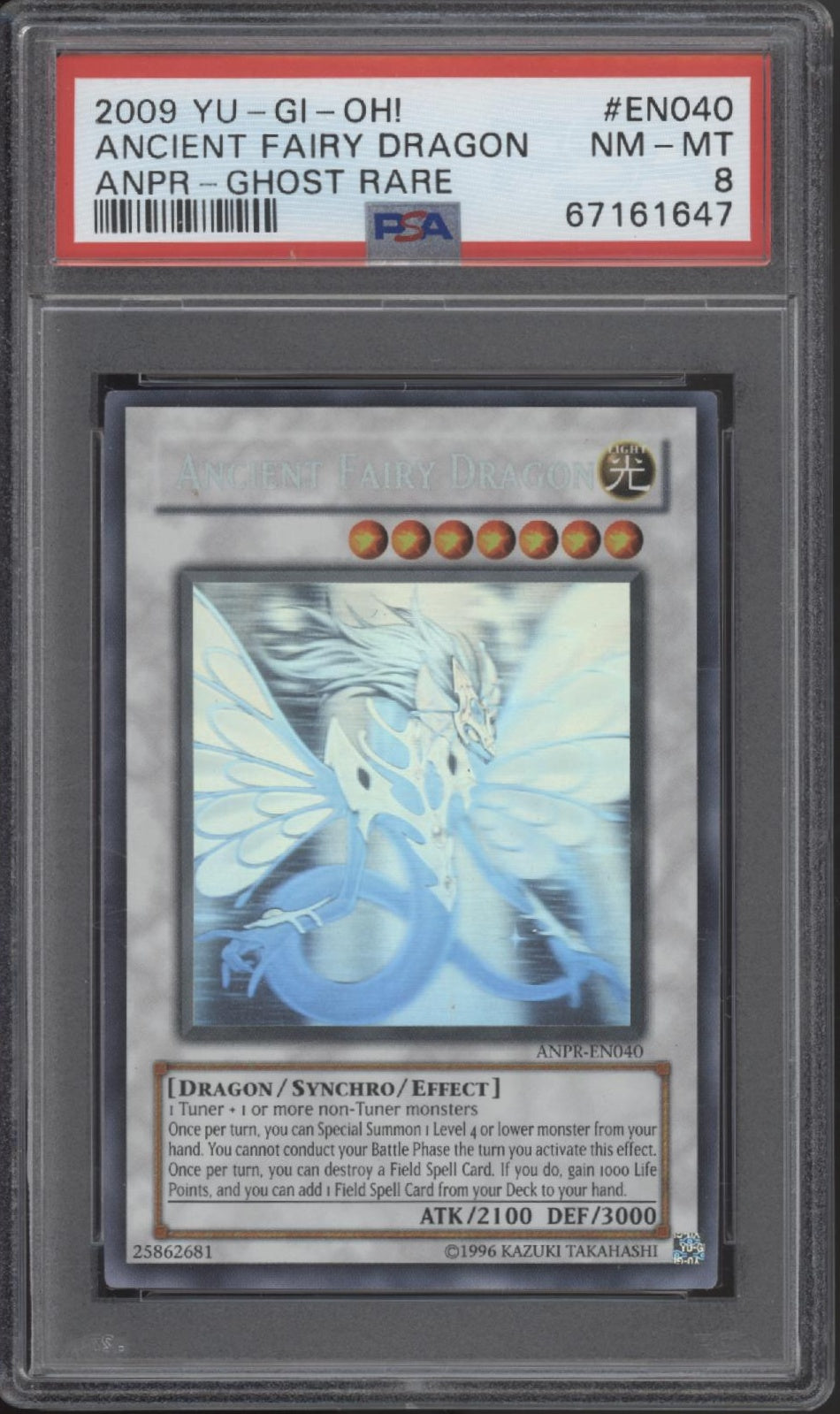 Ancient Fairy Dragon Yu-Gi-Oh! ANPR Ghost Rare #EN040 PSA 8