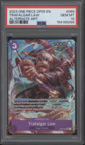 Trafalgar Law One Piece Card Game OP05 Alternate Art #069 PSA 10
