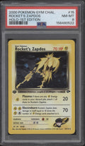 Rocket's Zapdos Pokemon Gym Challenge Holo 1st Edition #15 PSA 8