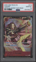 Yasopp One Piece Card Game Official Event Top Prize #013 PSA 10