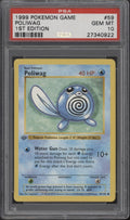Poliwag Pokemon Base Set 1st Edition #59 PSA 10