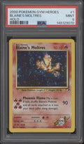 Blaine's Moltres Pokemon Gym Heroes Holo #1 PSA 9