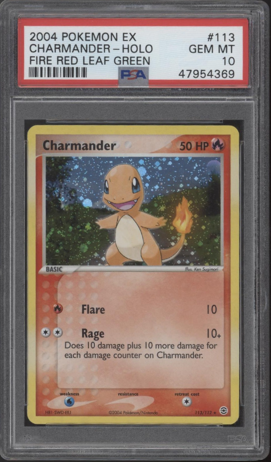 Charmander Pokemon Fire Red Leaf Green Holo #113 PSA 10 #1