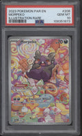Morpeko Pokemon Paradox Rift Illustration Rare #206 PSA 10