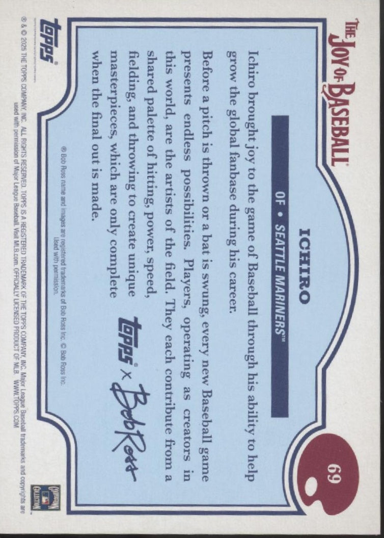 Ichiro Suzuki 2025 Topps x Bob Ross The Joys of Baseball 07/10 #69