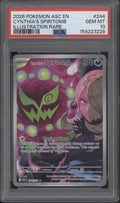 Cynthia's Spiritbomb Pokemon Ascended Heroes Illustration Rare #244 PSA 10