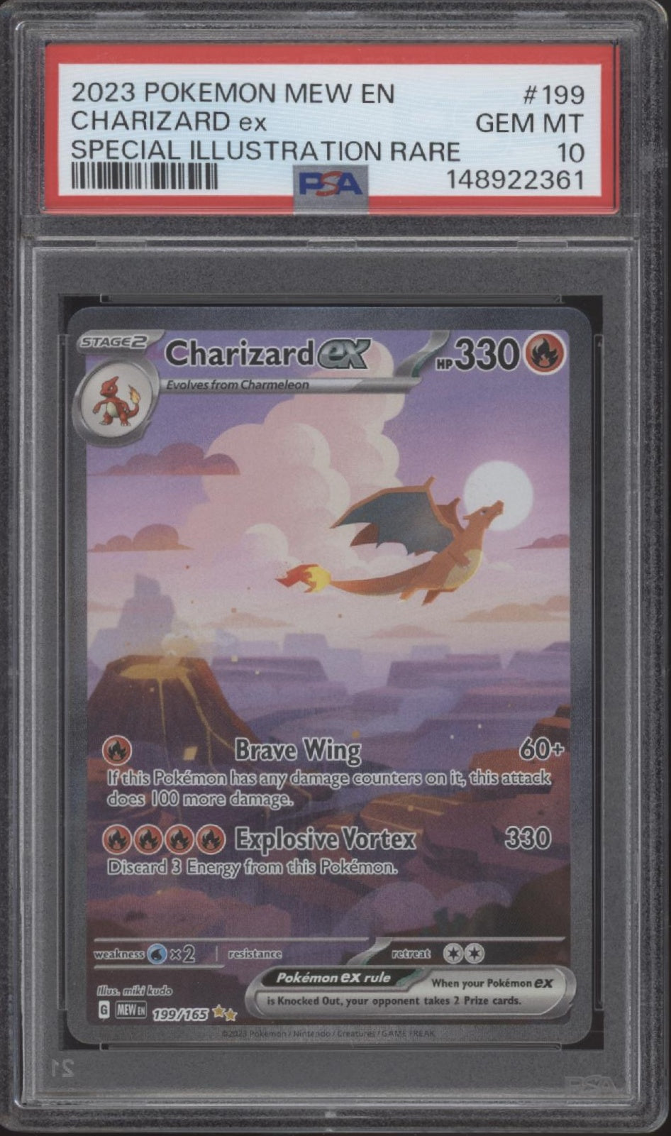 Charizard ex Pokemon 151 Special Illustration Rare #199 PSA 10 #1
