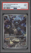 N's Zekrom Pokemon Ascended Heroes Pokemon Center Elite Trainer Box #031 PSA 9