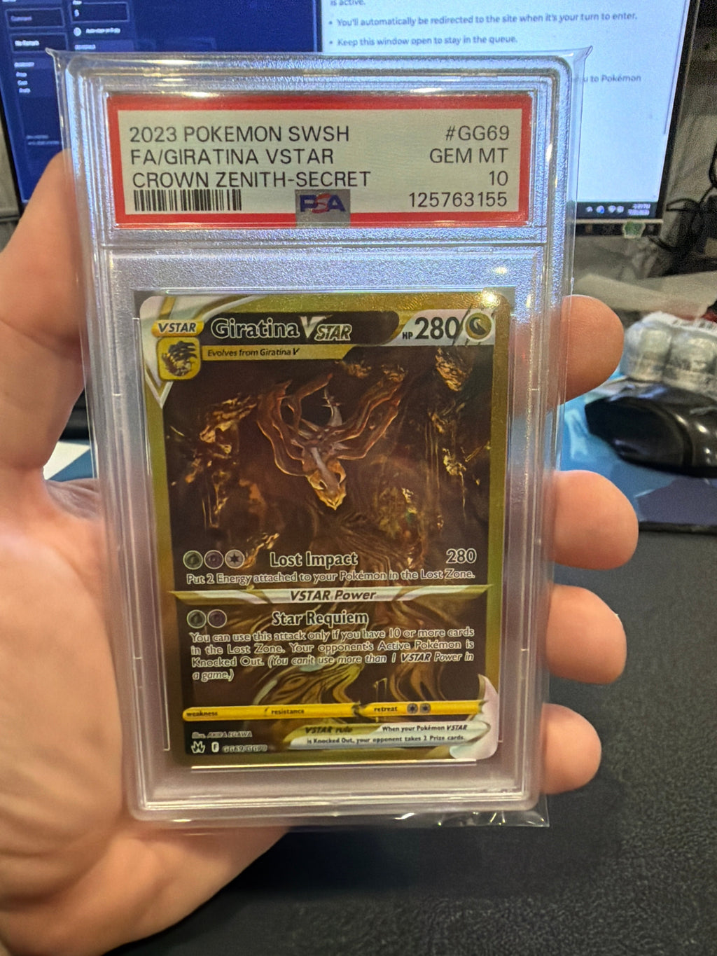 PSA 10 Giratina VSTAR - Crown Zenith - Secret Rare
