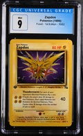 1999 Pokémon Fossil - 1st Edition Zapdos 15/62 Holo CGC 9