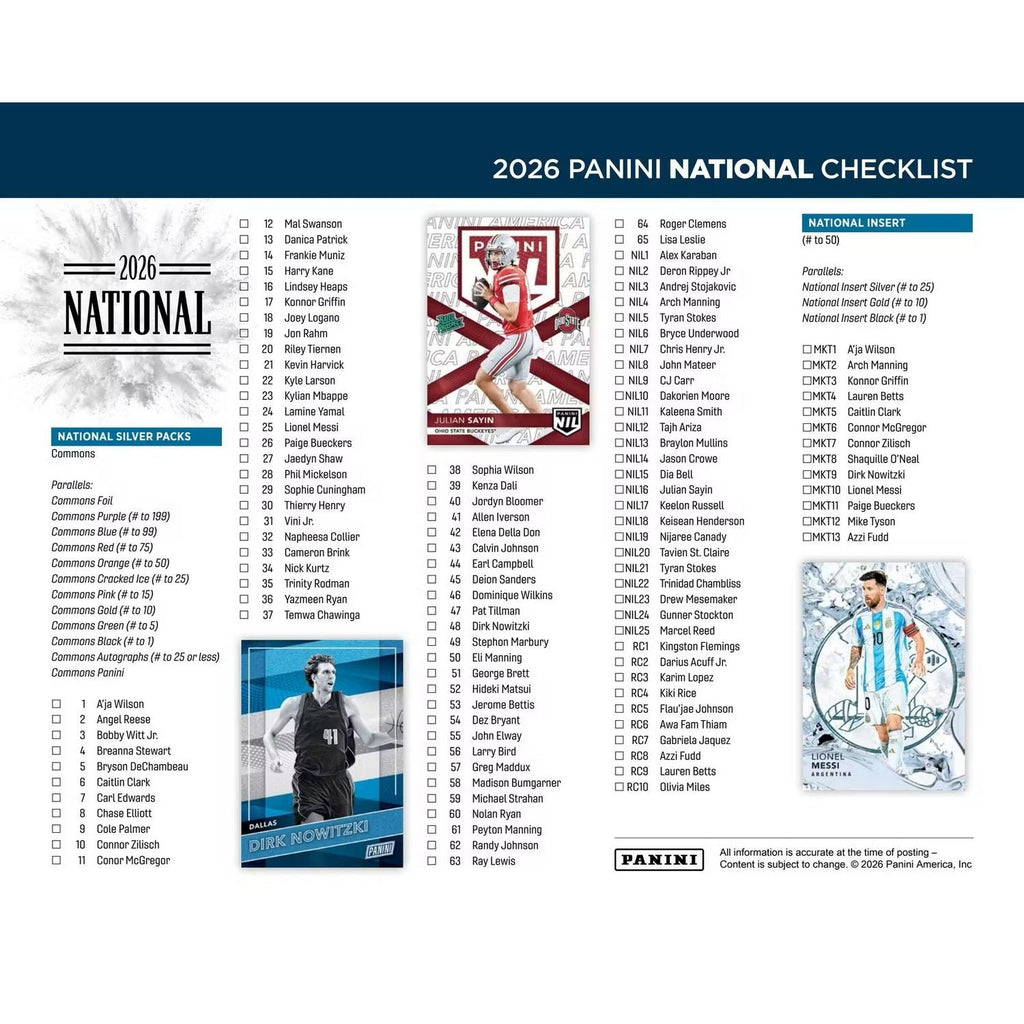2026 Panini National VIP Exclusive Sealed Box (Gold Packs & Gem Box)