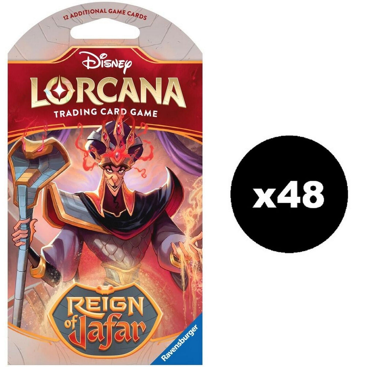 Disney Lorcana: Reign of Jafar Sleeved Booster Case (48 packs)