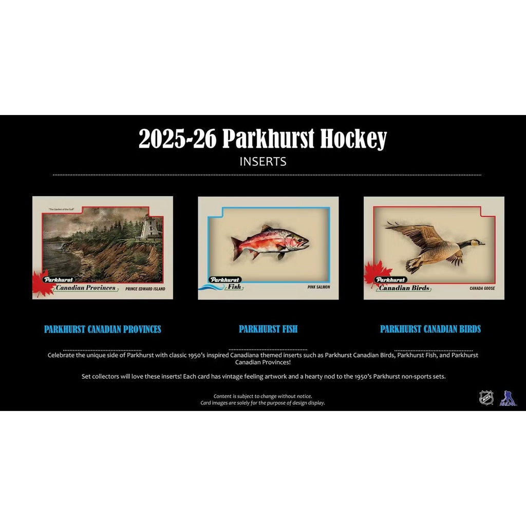 2025-26 Upper Deck Parkhurst Hockey Hobby Box *Contact Us To Order*