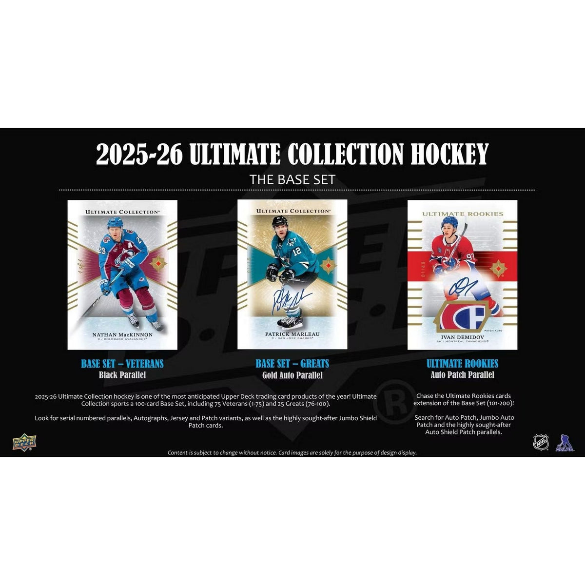 2025-26 Upper Deck Ultimate Collection Hockey Hobby Box *Contact Us To Order*