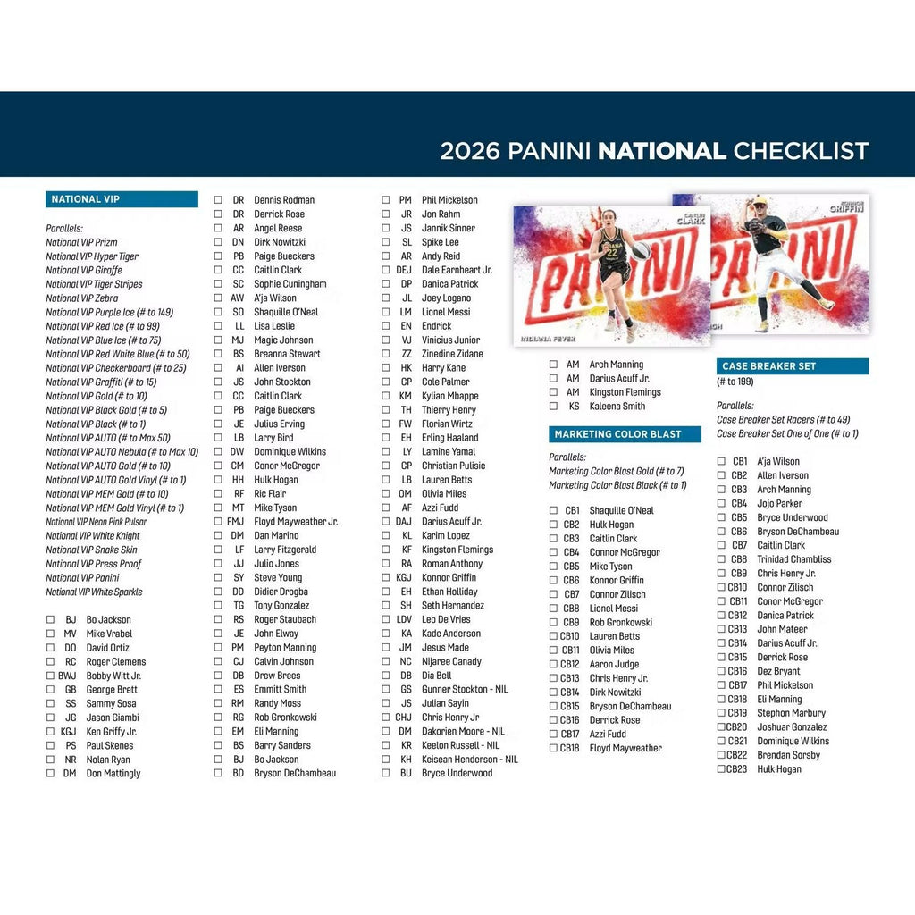 2026 Panini National VIP Exclusive Sealed Box (Gold Packs & Gem Box)