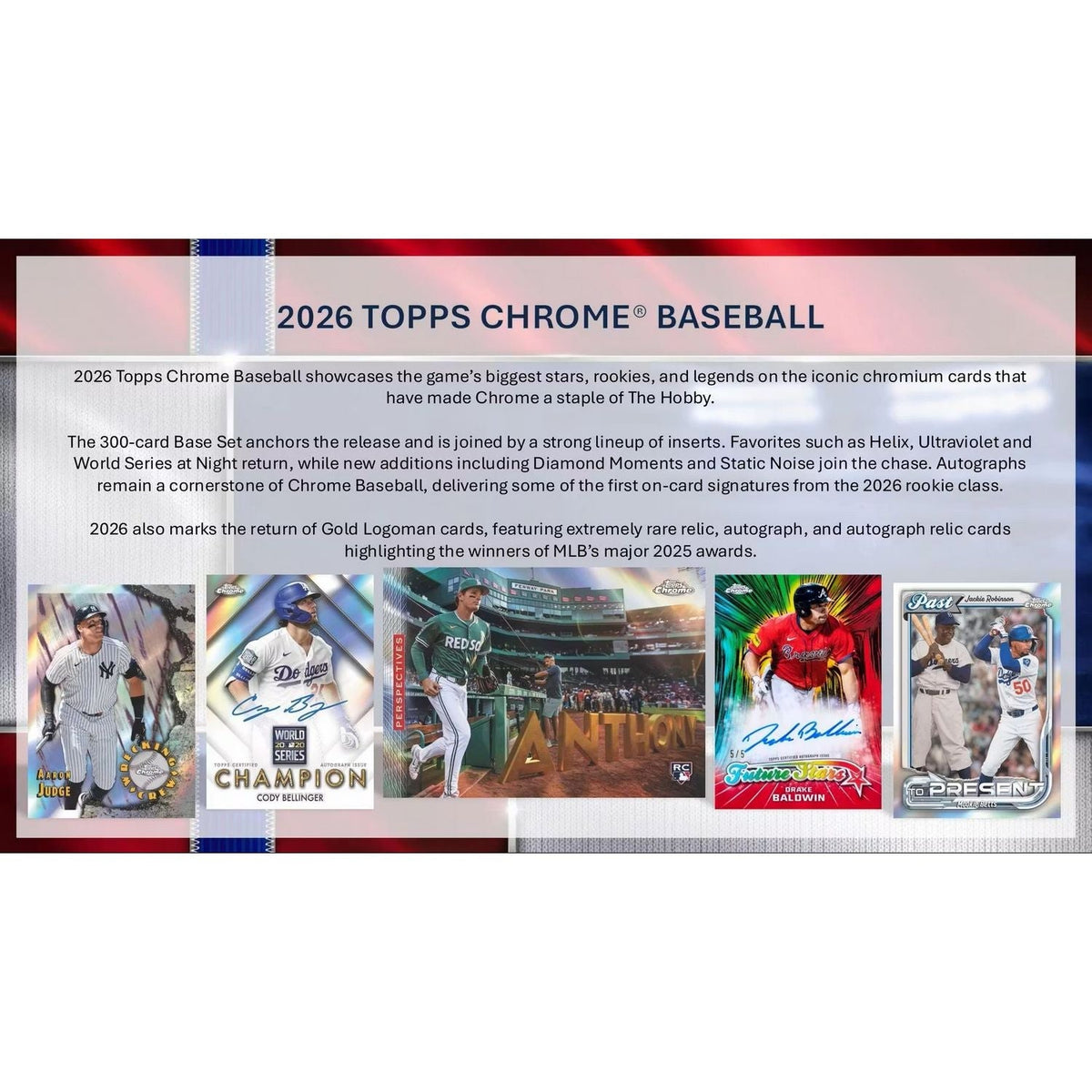 2026 Topps Chrome Baseball Jumbo Box