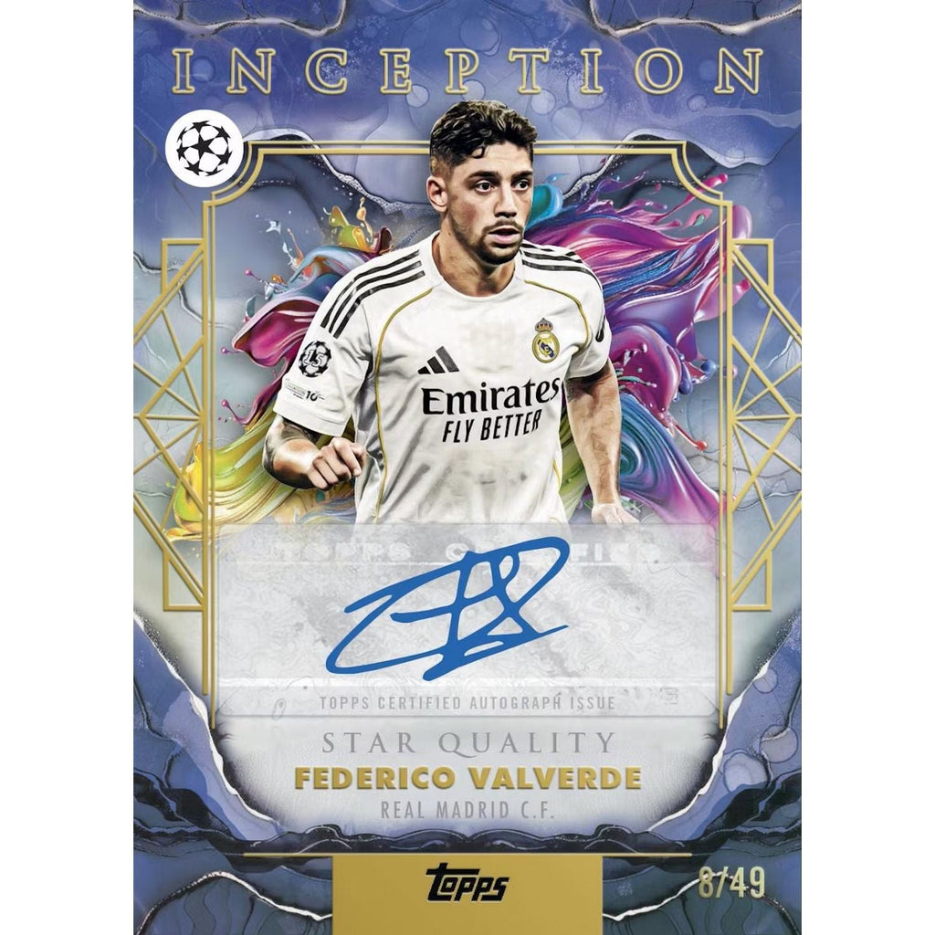 2025-26 Topps Inception UEFA Club Competitions Soccer Hobby Box