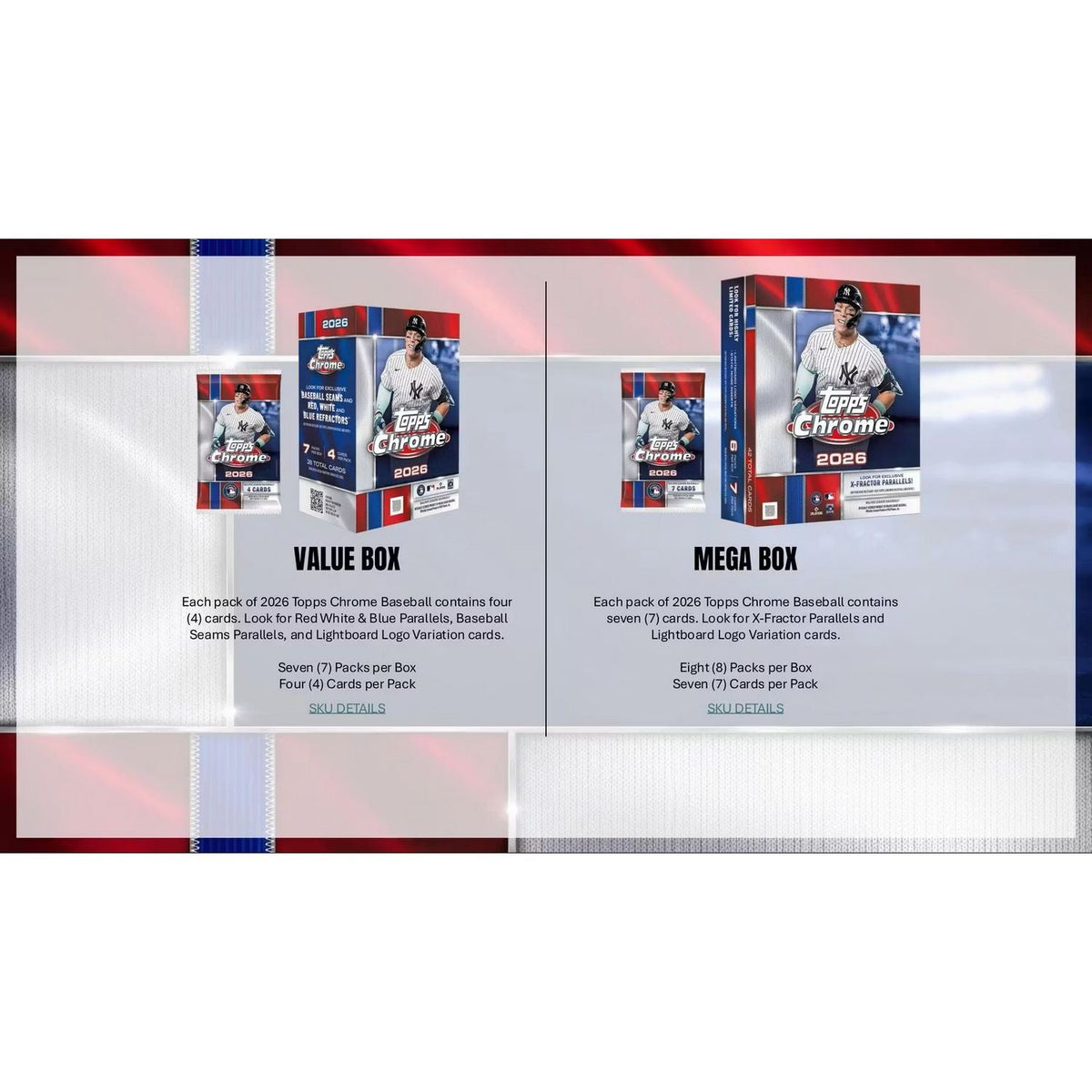 2026 Topps Chrome Baseball Jumbo Box