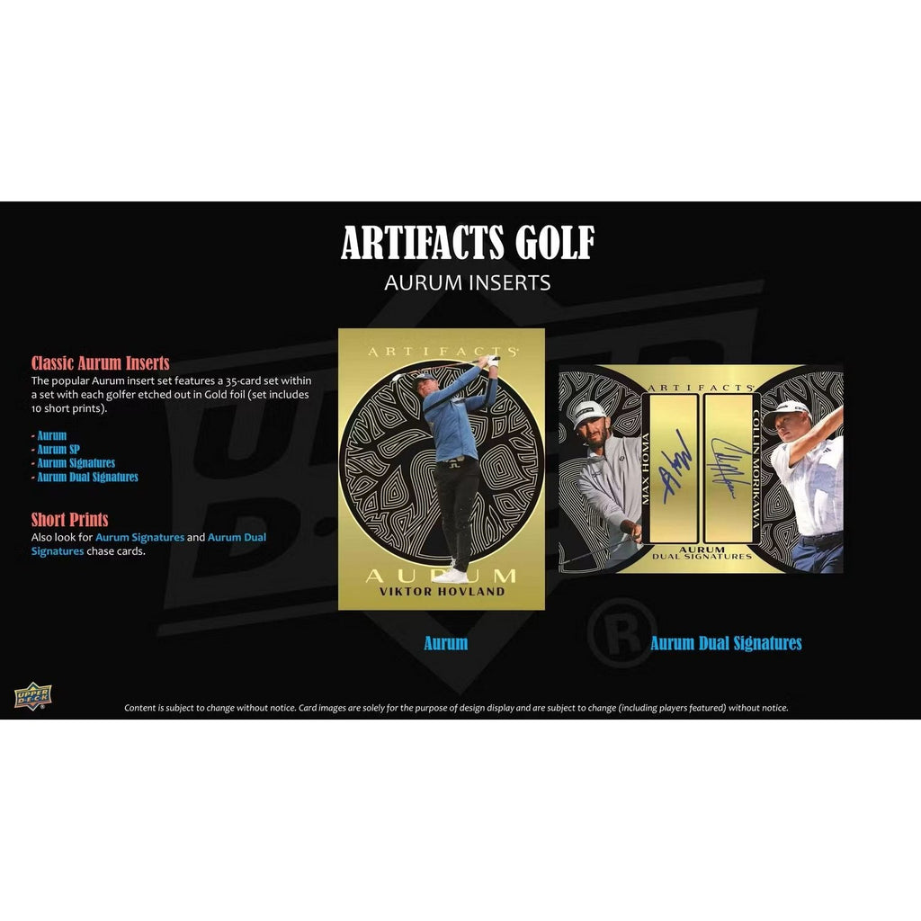 2026 Upper Deck Artifacts Golf Hobby Box *Contact Us To Order*