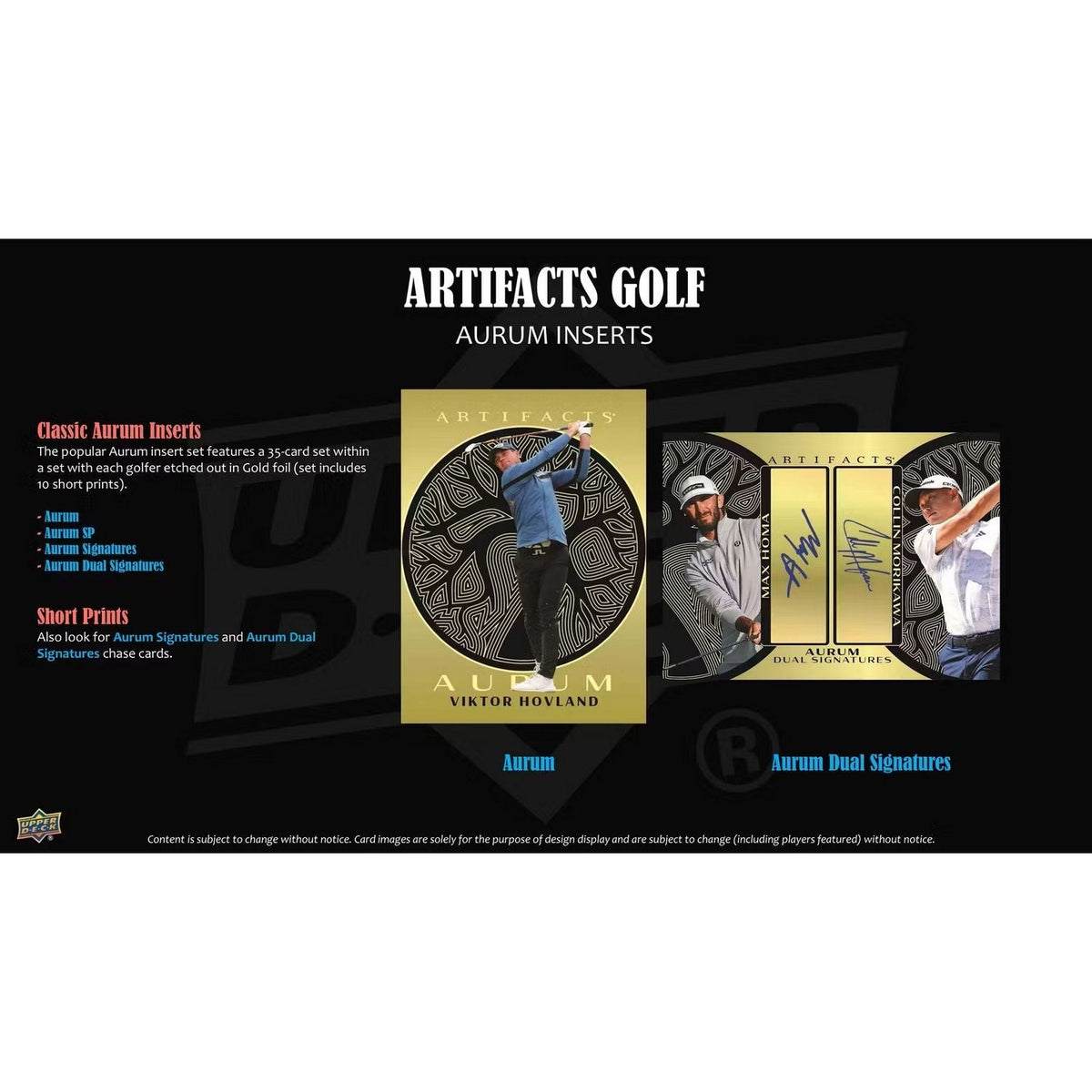 2026 Upper Deck Artifacts Golf Hobby Box *Contact Us To Order*