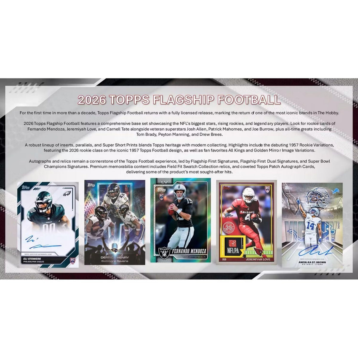 2026 Topps Flagship Football Hobby Box