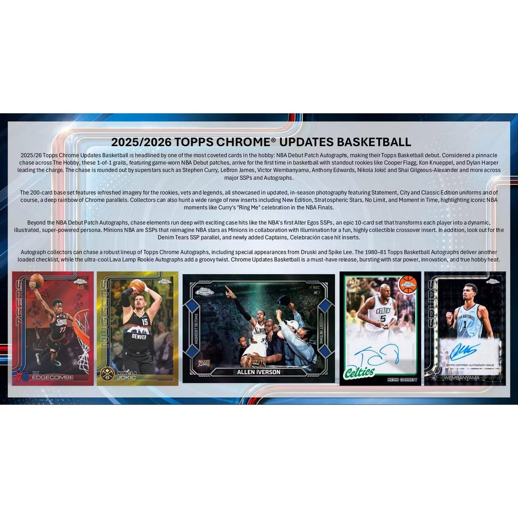 2025-26 Topps Chrome Update Series Basketball Mega Box
