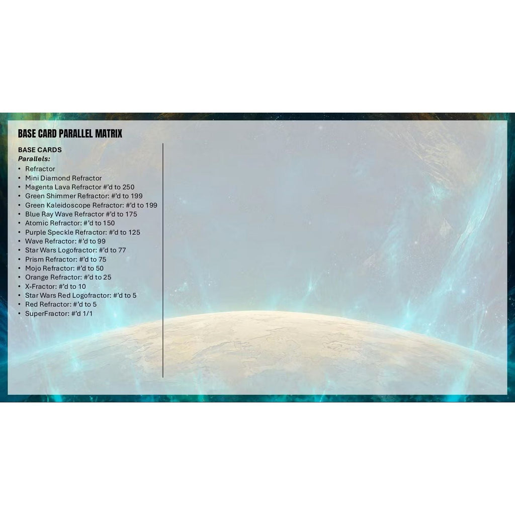 2026 Topps Star Wars Chrome Galaxy Hobby Box