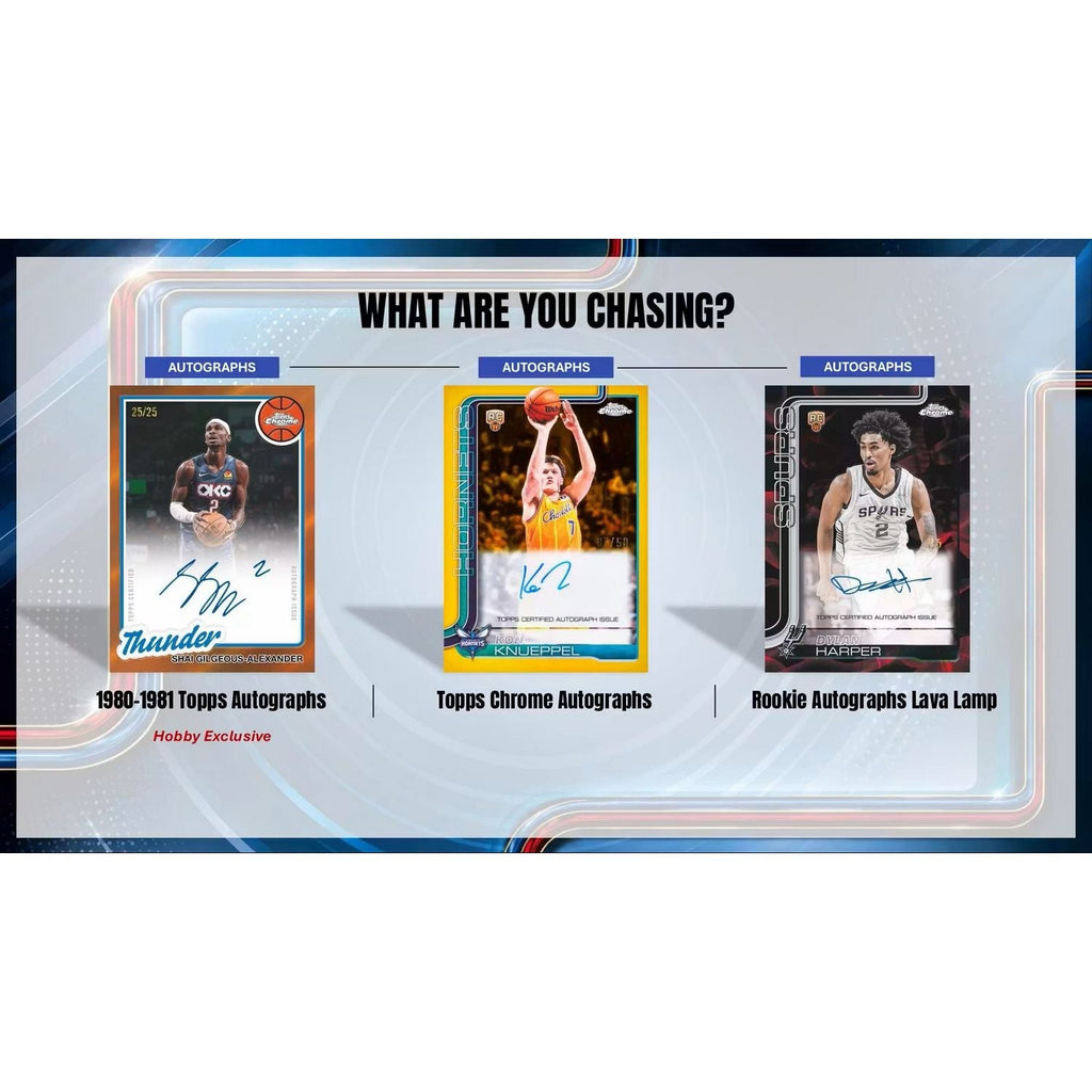 2025-26 Topps Chrome Update Series Basketball Jumbo Box
