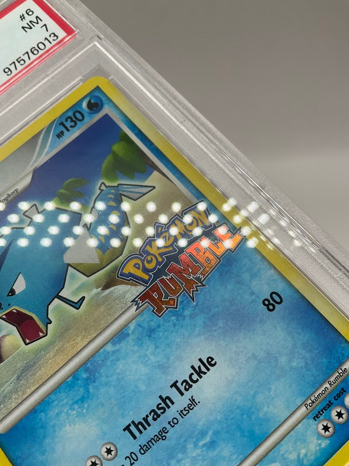 Gyarados Pokemon Rumble #6 PSA 7