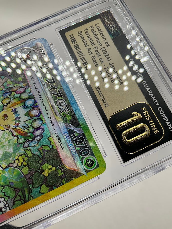 Leafeon ex Pokemon Terastal Fest ex Special Art Rare Holo JP CGC 10 Pristine #1