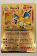 Charizard Metal Gold Card UPC Pokemon 25th Anniversary Celebrations 4/102