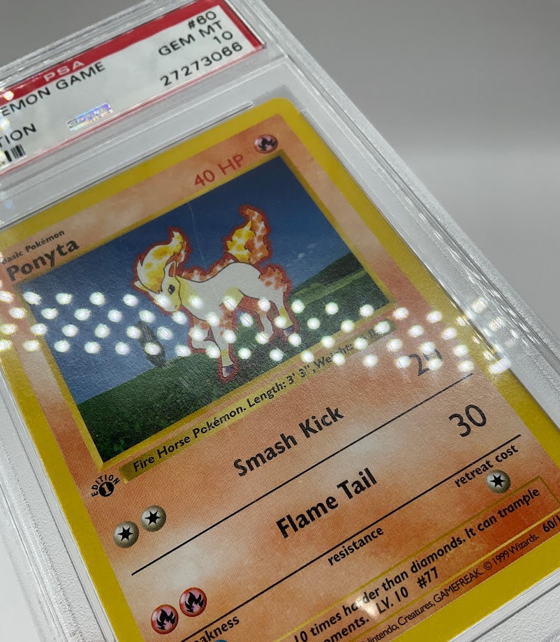 Ponyta Pokemon Base Set 1st Edition #60 PSA 10