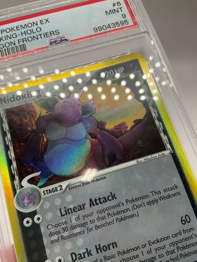 Nidoking Pokemon Dragon Frontiers Holo #6 PSA 9
