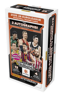 2025-26 Panini Contenders Turkish Airlines Euroleague Basketball Hobby Box