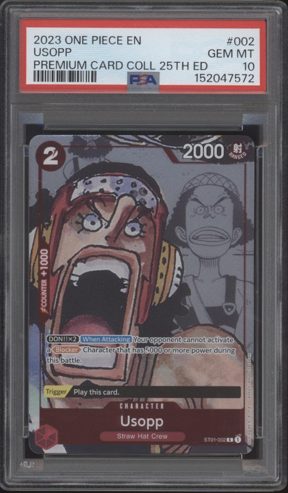 One Piece Card Game Premium Card Collection 25th Edition Sequential PSA 10 Set