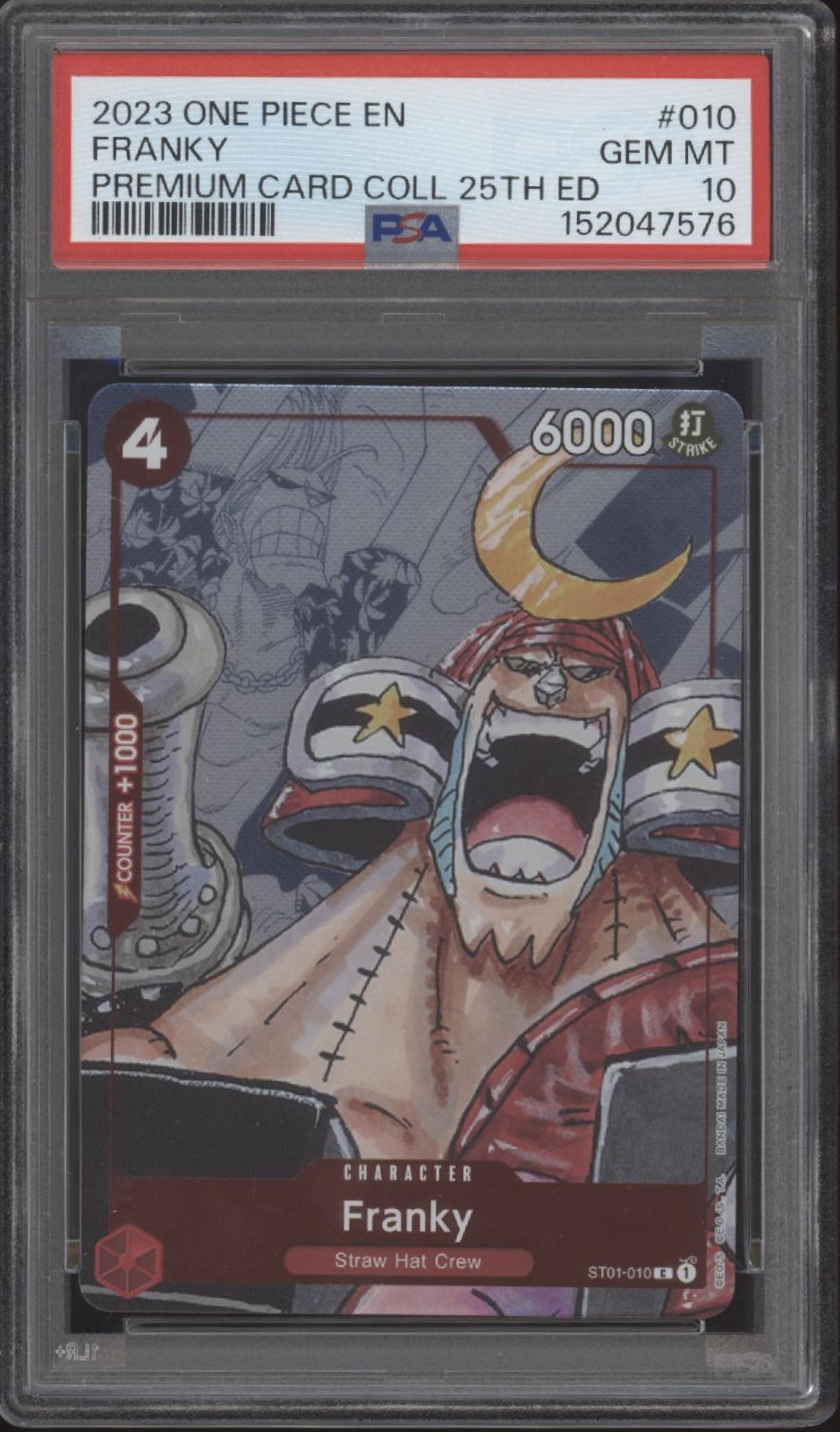 One Piece Card Game Premium Card Collection 25th Edition Sequential PSA 10 Set