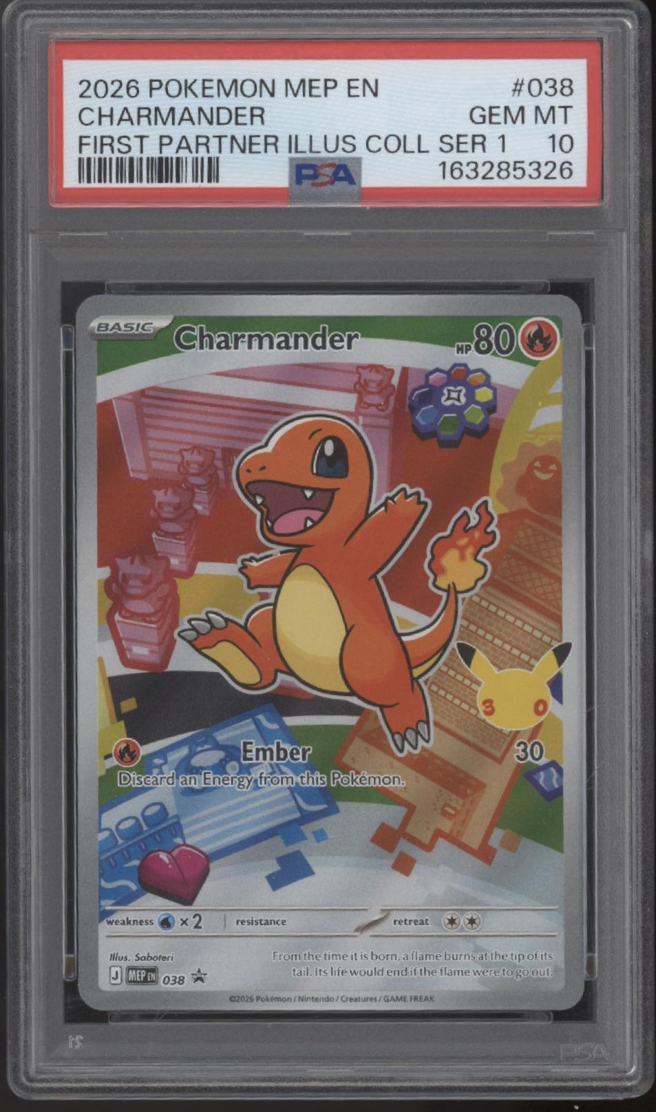 Kanto Starters Pokemon First Partner Series 1 Sequential Set PSA 10