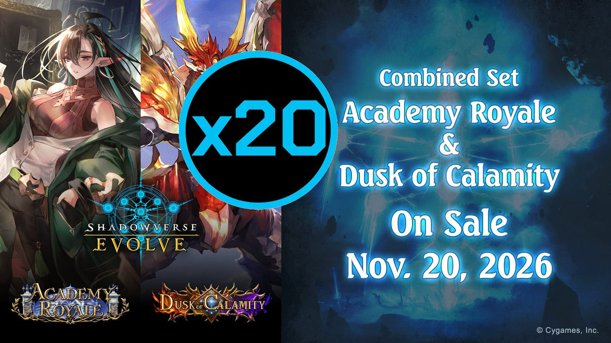 Shadowverse Evolve: Academy Royale & Dusk of Calamity - Combined Set Booster Case (Pre-Order)